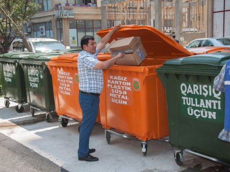 ИВ Баку: Жители столицы по собственной инициативе сортируют мусор - ФОТО