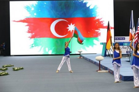 Азербайджанский спортсмен в финале Кубка мира в Баку 