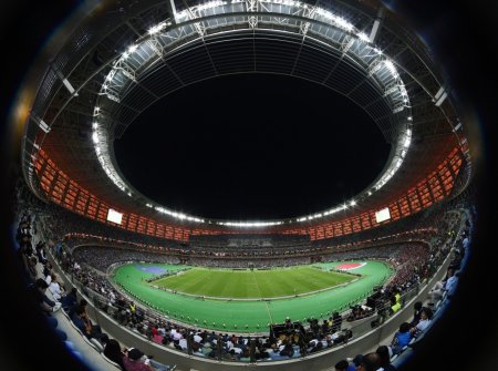 Президент Ильхам Алиев наблюдал за финалом Лиги Европы