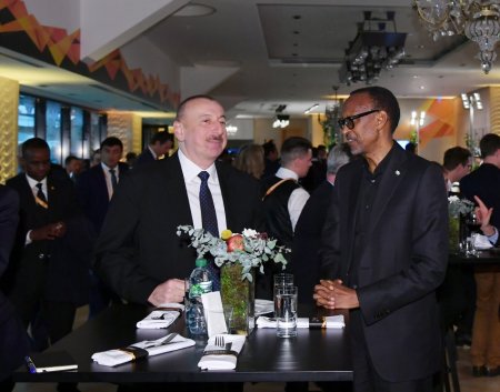 Президент Ильхам Алиев наблюдал за финалом Лиги Европы