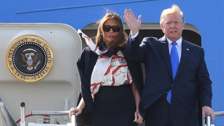 Трамп прилетел в Лондон и встретился с королевой. Но рады не все