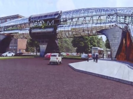 В Баку строят уникальный футуристический пешеходный переход