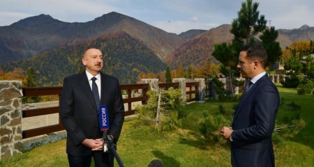Интервью Президента Азербайджана Ильхама Алиева телеканалам «Россия» и «Первый»