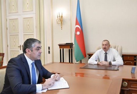 Президент Ильхам Алиев принял министра транспорта, связи и высоких технологий