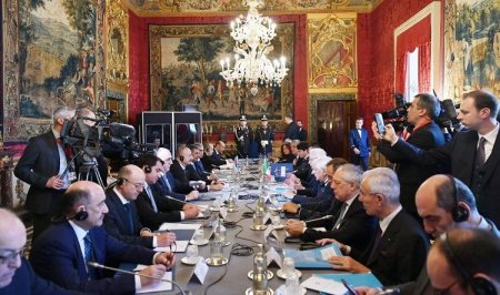 Состоялась встреча президентов Азербайджана и Италии в расширенном составе