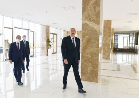 Ильхам Алиев в Сумгаите