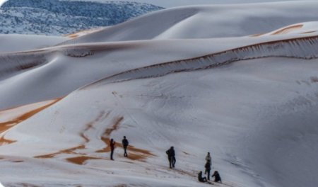 В Сахаре выпал снег