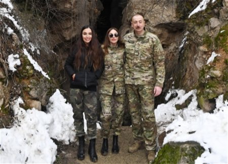 Ильхам Алиев у Азыхской пещеры: Нет такой вершины, которую мы не смогли бы покорить