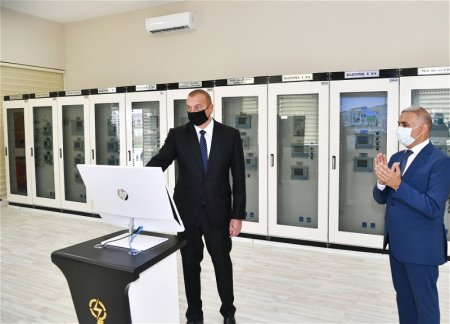 Ильхам Алиев принял участие в открытии подстанции «Бузовна-1» в Хазарском районе Баку