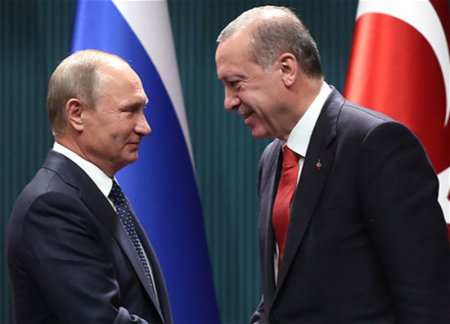 Эрдоган поздравил Путина с днем рождения