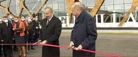 Ильхам Алиев и Эрдоган открыли Международный аэропорт Физули