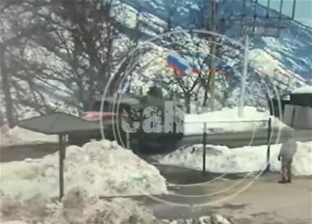 Россия выводит военную технику из Карабахского региона Азербайджана