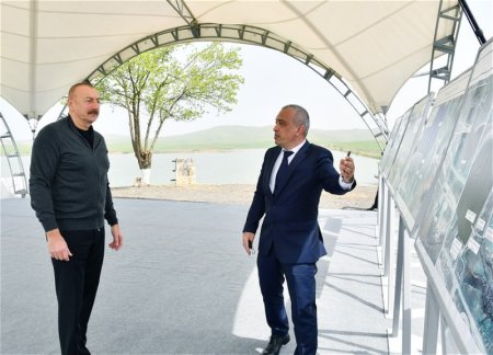 Ильхам Алиев ознакомился с ремонтно-восстановительными работами на водохранилищах Кёнделенчай