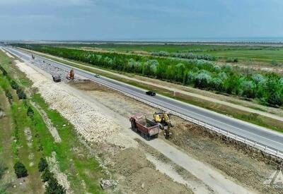 Начался капремонт автодороги Баку-Губа Начался капремонт автодороги Баку-Губа