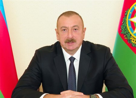 Президент Ильхам Алиев выступил с обращением в городе Шуша