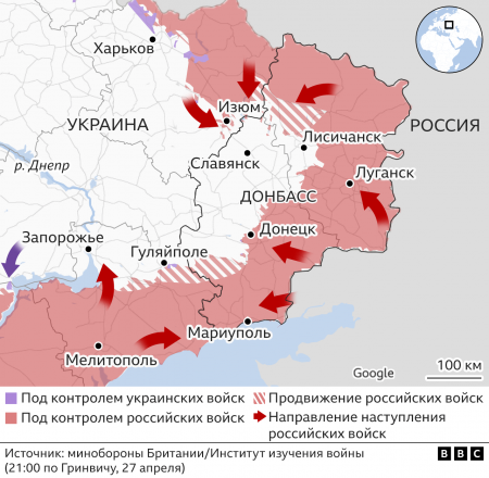 Россияне продвигаются к Славянску, у них есть прогресс 