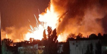 Украинцы уничтожили в Луганске воинскую часть и склад боеприпасов россиян