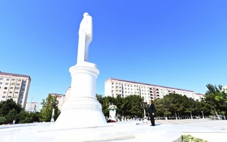 Ильхам Алиев на открытии ASAN Xidmət в Сумгаите