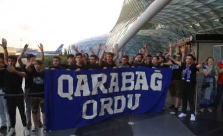 «Карабах» торжественно встретили в Баку 
