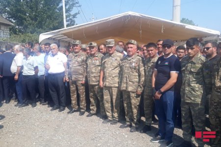 В Агстафинском районе состоялись похороны ставшего шехидом военнослужащего 