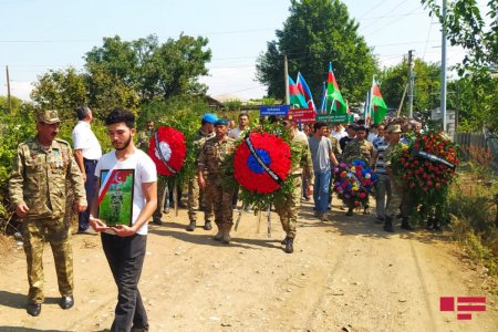 В Агстафинском районе состоялись похороны ставшего шехидом военнослужащего 