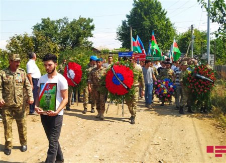 В Агстафинском районе состоялись похороны ставшего шехидом военнослужащего 