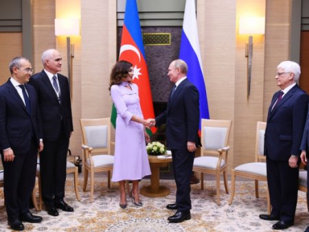 Путин о большом вкладе Мехрибан Алиевой