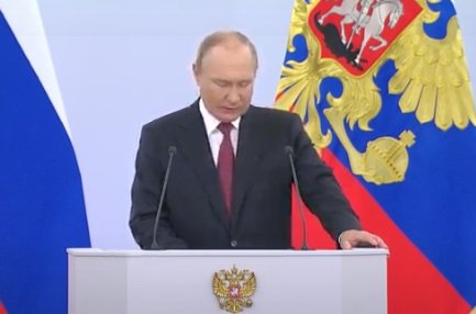 Путин объявляет об оккупации Украины Обновлено