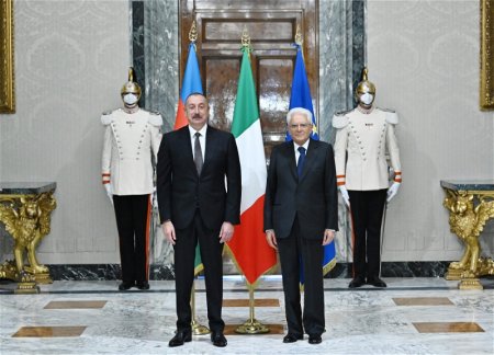 Cостоялась встреча Президента Ильхама Алиева с Президентом Италии Серджо Маттареллой 