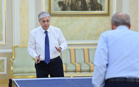 Эрдоган и Токаев сыграли в настольный теннис - ФОТО