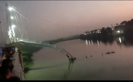 Десятки человек погибли при обрушении моста в Индии