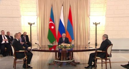 Опубликовано совместное заявление Алиева, Путина и Пашиняна 