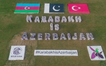 В Пакистане прошли флешмобы "Карабах - Азербайджан" и "День Победы" 