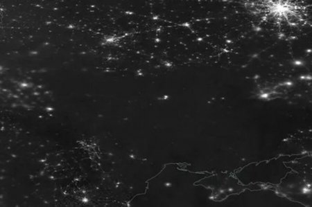 NASA показало космическое фото оставшейся без света Украины 