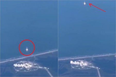 Пассажиры самолета стали свидетелями запуска ракеты Илона Маска