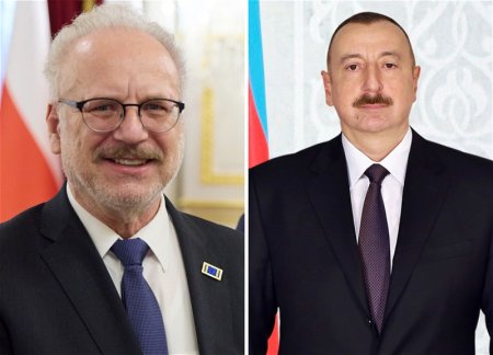 Глава Латвии поздравил Президента Азербайджана