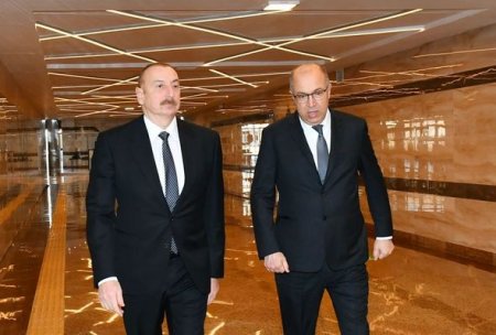 Ильхам Алиев принял участие в открытии станции метро "Ходжасан"