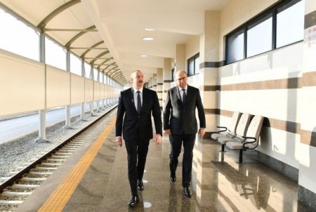 Ильхам Алиев принял участие в открытии станции метро "Ходжасан"