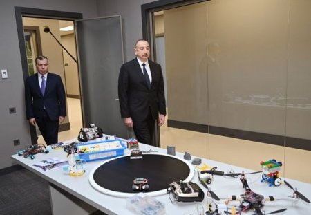 Президент Ильхам Алиев принял участие в открытии Центра DOST №5 Президент Ильхам Алиев принял участие в открытии Центра DOST №5