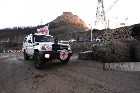 На дороге Ханкенди - Лачын в очередной раз созданы условия для передвижения автомобилей МККК 
