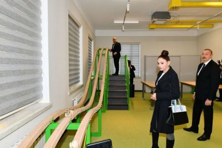 Ильхам Алиев и Мехрибан Алиева приняли участие в открытии Инновационного центра STEAM в Баку - ФОТО