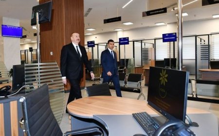 Президент Ильхам Алиев принял участие в открытии "Бакинского дома МСБ" - ФОТО