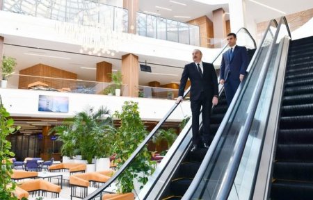 Президент Ильхам Алиев принял участие в открытии "Бакинского дома МСБ" - ФОТО