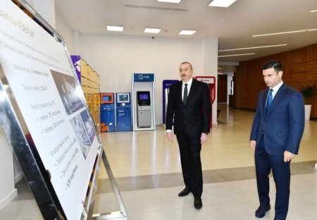 Президент Ильхам Алиев принял участие в открытии "Бакинского дома МСБ" - ФОТО