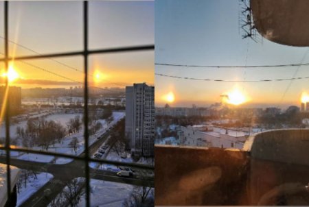 В небе над Москвой наблюдали сразу несколько солнц 