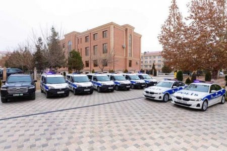 МВД Нахчывана передано девять новых автомобилей