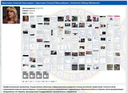 Арестович внесен в базу «Миротворца»