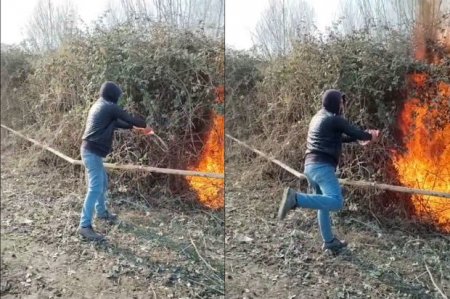 Задержан мужчина, совершивший поджог около газопровода в Зардабском районе