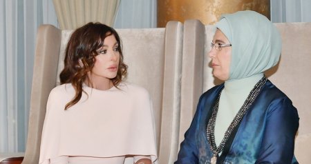 Эмине Эрдоган благодарит Мехрибан Алиеву