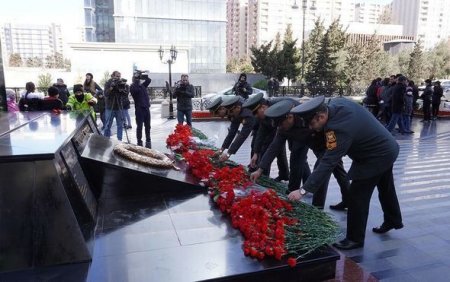 В Азербайджанской армии состоялись мероприятия по случаю 31-й годовщины Ходжалинского геноцида - ФОТО
